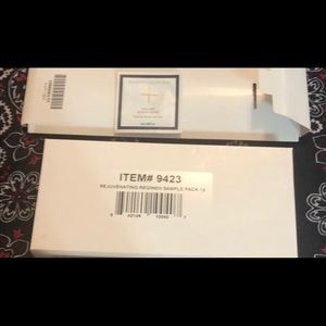 Sample of clean beauty skin care products